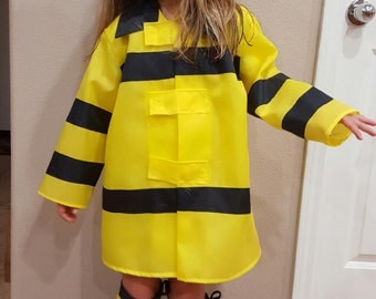 Fireman Costume - Jacket and "Boots"