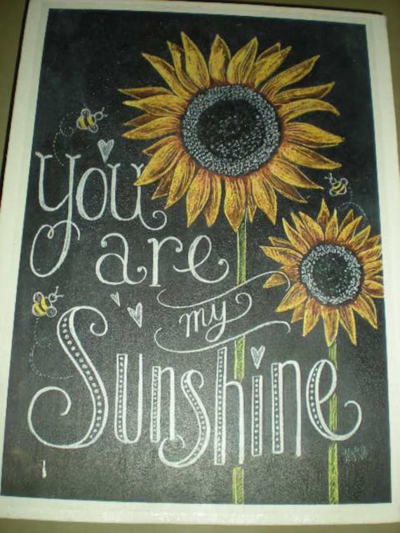 You are my Sunshine Canvas Print Wall Art Canvas size 23 x