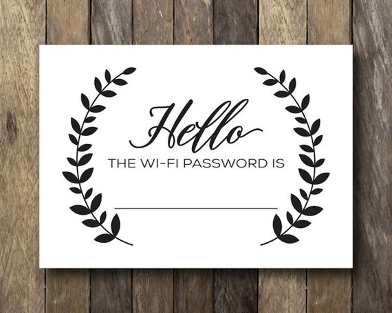 items-similar-to-wifi-password-printable-instant-download-5x7-guest