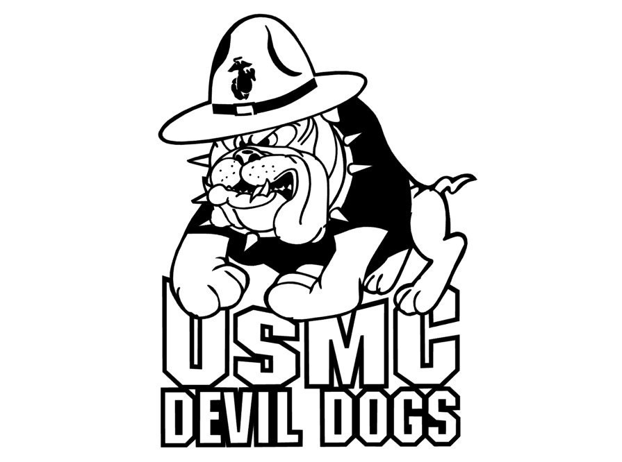 USMC Devil Dogs Vinyl Decal By PaZaBri On Etsy