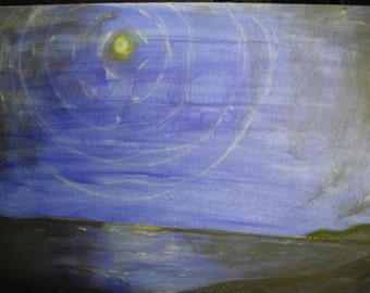 Lake Michigan at night