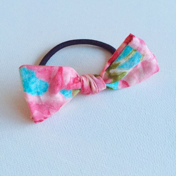 Pretty Pink Bow Hair Tie