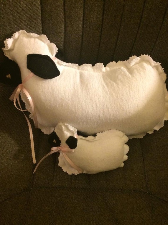 Large Plush White Sheep Lamb Pillow Stuffed Animals