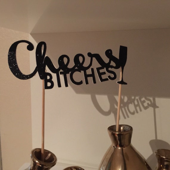 Cheers cake topper by cynthiaspapercut on etsy