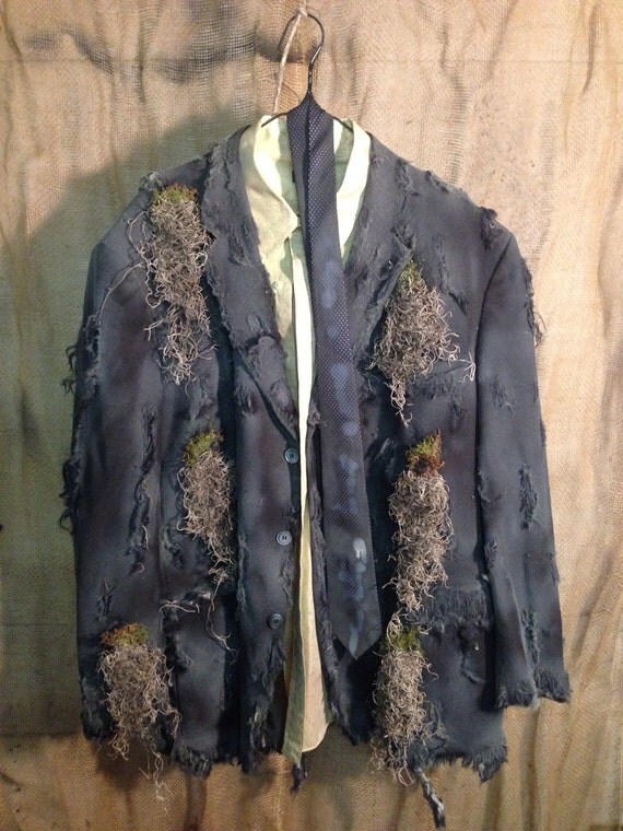 Zombie costume haunted house halloween realistic professional