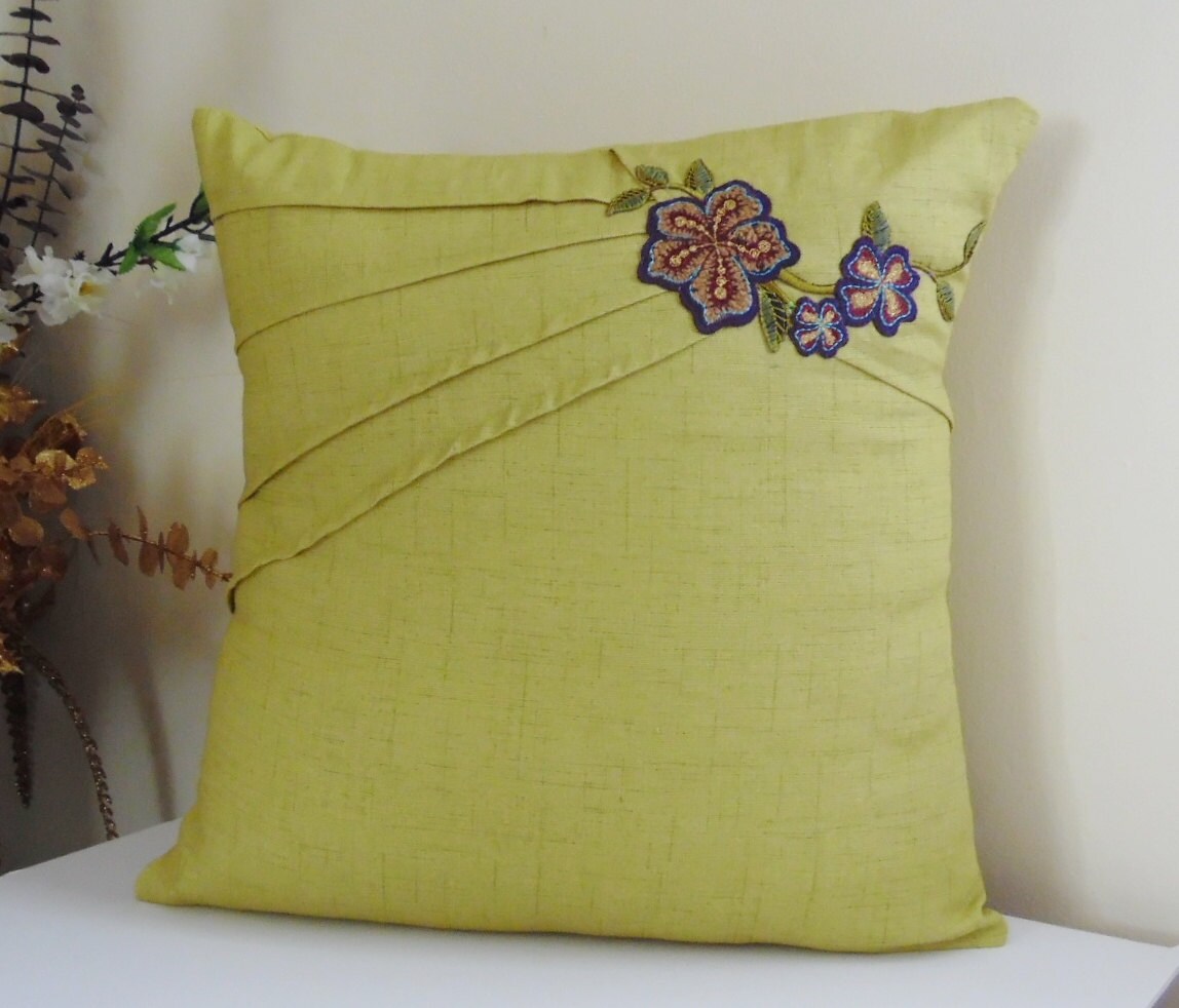 Olive Green Decorative Cover Green Sofa Pillow Cover 16 x