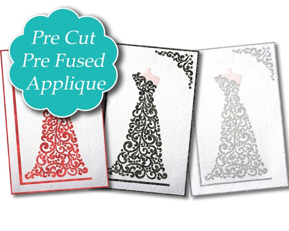 The Dress precut and prefused applique kit by PreCutAppliqueKits