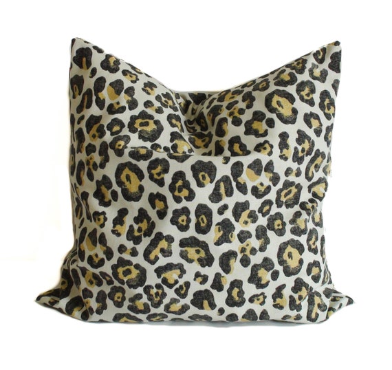 Leopard pillow 16x16 Pillow covers Animal print pillow