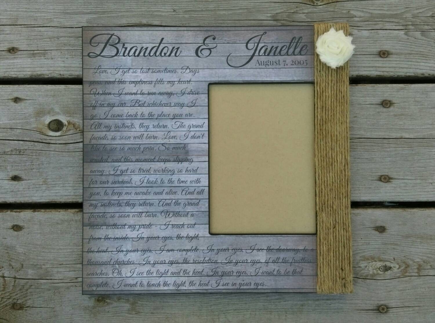 Custom Quote Picture Frame We're All A Little