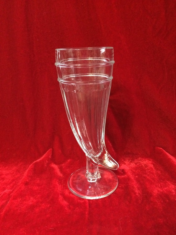 Tiara Clear Glass Horn Shaped Pilsner Beer Glass/ Horney