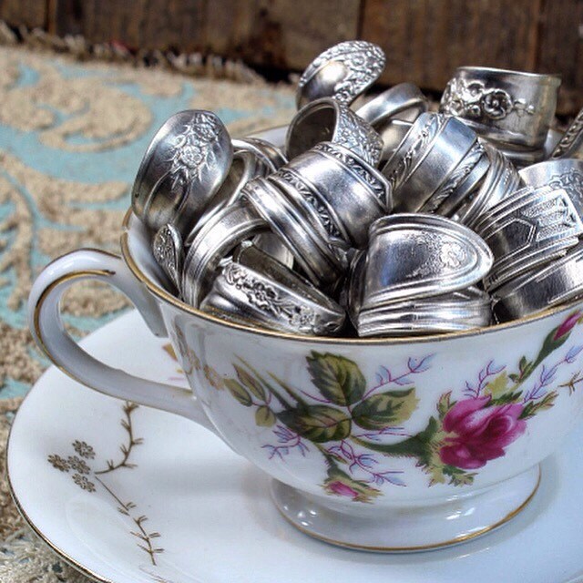 Sterling Silver Spoon Ring by HerMadeUpWorld on Etsy