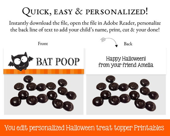 Halloween Goodie Bag Toppers