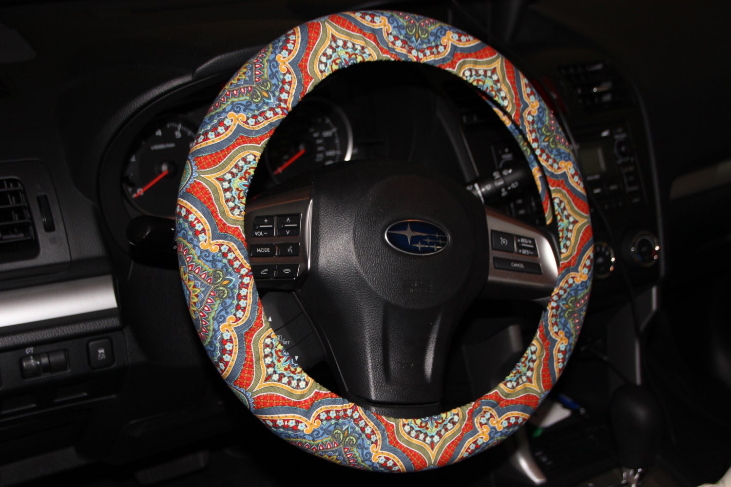Steering Wheel Cover . Aztec Wheel Cover. Multicolor Wheel