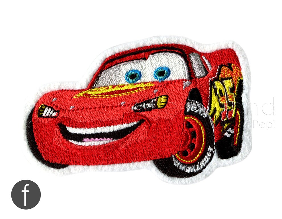 SALE racing car lightning McQueen Iron On Patch