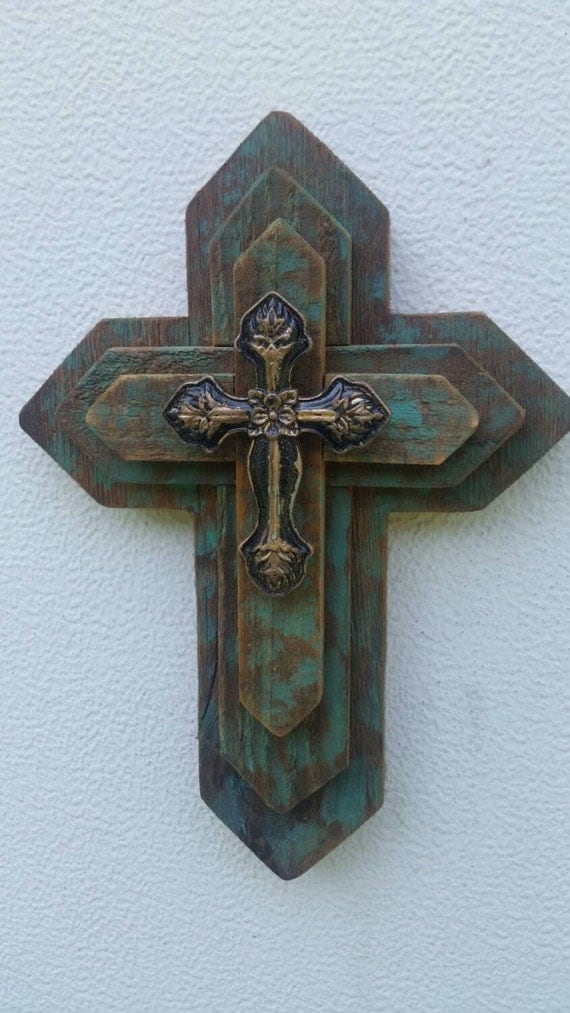 Rustic Cedar/Pallet Wood Cross Wall Hanging Cross Decor Great