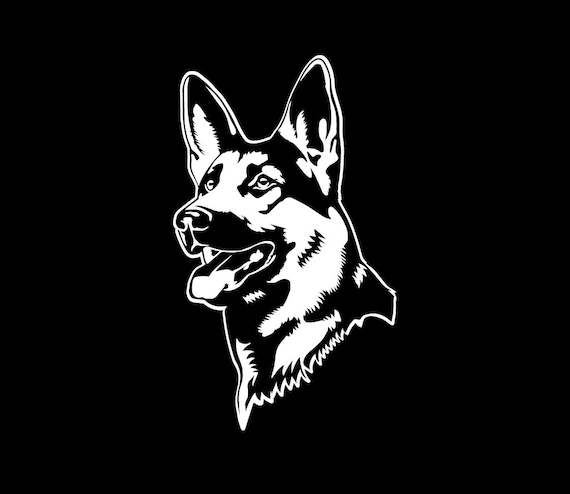 101 German Shepherd Decal K9 Updated Design