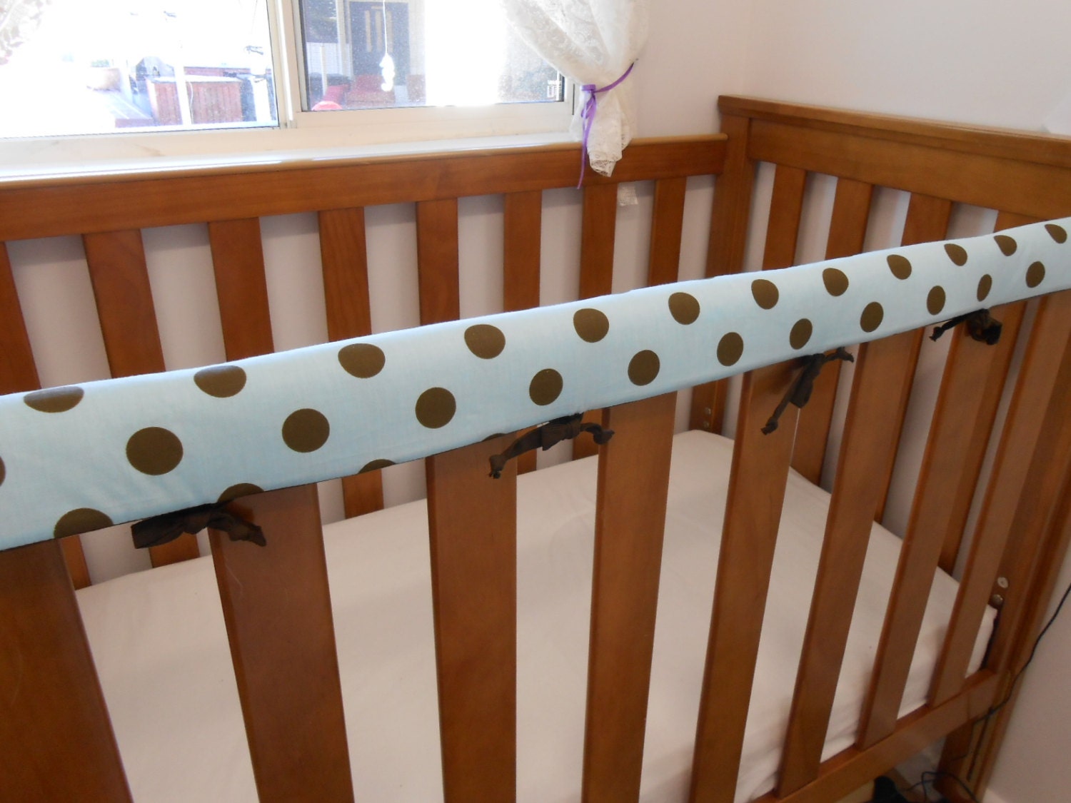 Baby Cot Crib Rail Cover Teething Pad Brown Spots on Baby