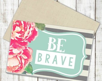 She Who Is Brave Is Free Greeting Card by InspireYourArt on Etsy