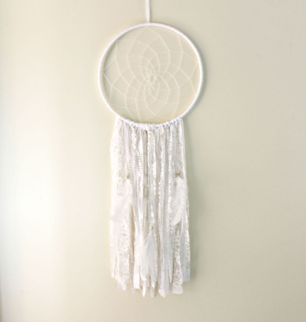 Lace Dreamcatcher White Dreamcatcher Large Dream Catcher