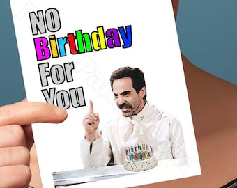 Funny Birthday Card |Soup Nazi Seinfeld Card | jerry kramer george elaine bday I love you pop culture blank friendship boyfriend man him