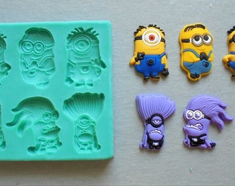 Silicone Mould / MINIONS / Sugarcraft Cake Decorating Fondant / fimo mold