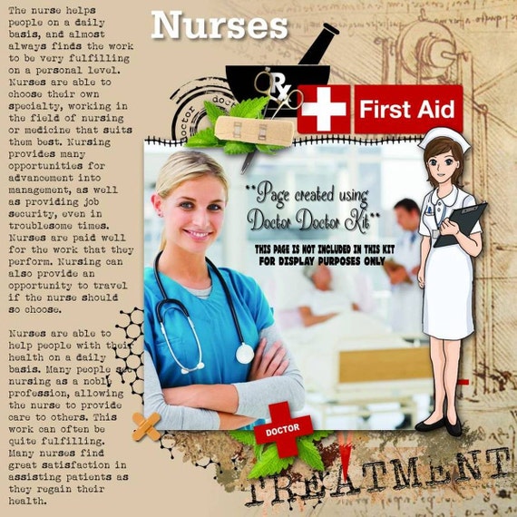 Digital Scrapbook Kit DOCTOR DOCTOR first aid by Scrapbookingdom