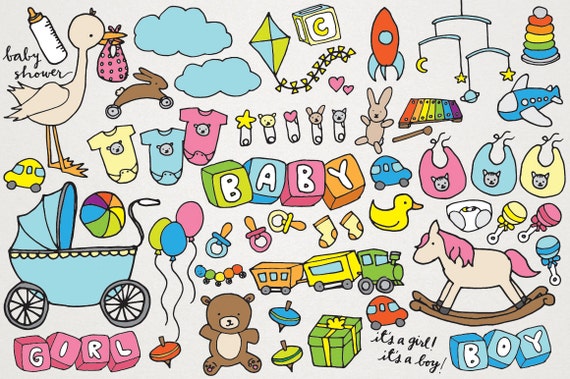 baby shower items clipart - photo #42