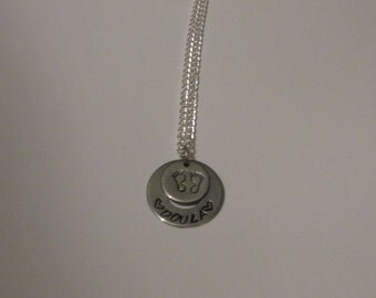 Doula Necklace, Midwife Jewelry, Birthing Necklace, Hand Stamped Jewelry, Personalized Gift, Pregnancy Jewelry, Doula Present, Doula Gift