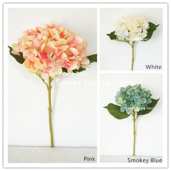 JennysFlowerShop 18'' Silk Hydrangea Single by JennysFlowerShop