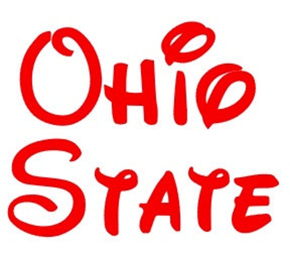 Items similar to Ohio State Buckeyes Disney Inspired Decal on Etsy