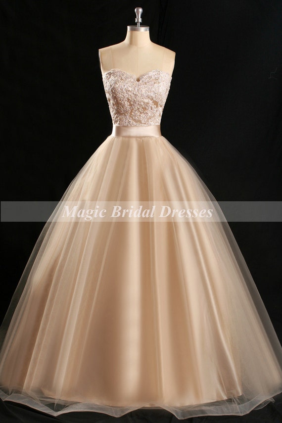  Pearl  Pink  Champagne Prom Dress  Classical by 