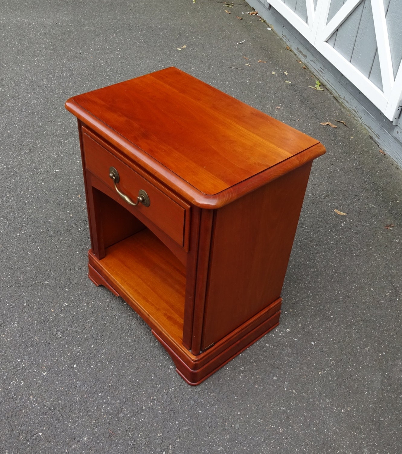 Grange French LouisPhilippe Night Stand End Table Cherry Wood w/One