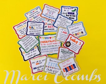 Baptism Prinatables for Candy INSTANT DOWNLOAD LDS Gifts Great to be Eight Treats Primary Tags Presents Candybars