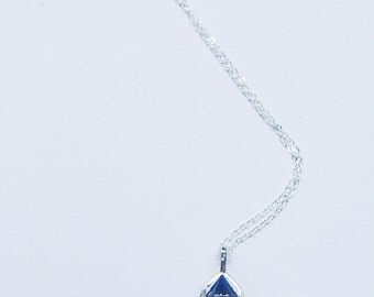 Lapis Lazuli Crystal Necklace, Lapis Lazuli Necklace, Crystal Choker, Crystal Necklace, Lapis Lazuli Crystal Pendant, Healing Crystal, Lapis
