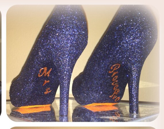 navy glitter pumps