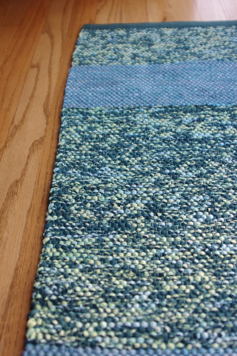 Handwoven Cotton Rag Rug by SwedeRamble on Etsy