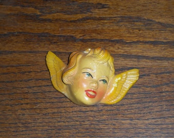 Chalk Angel 1954 Miller Studio Chalk Cherub Chalkware Angel