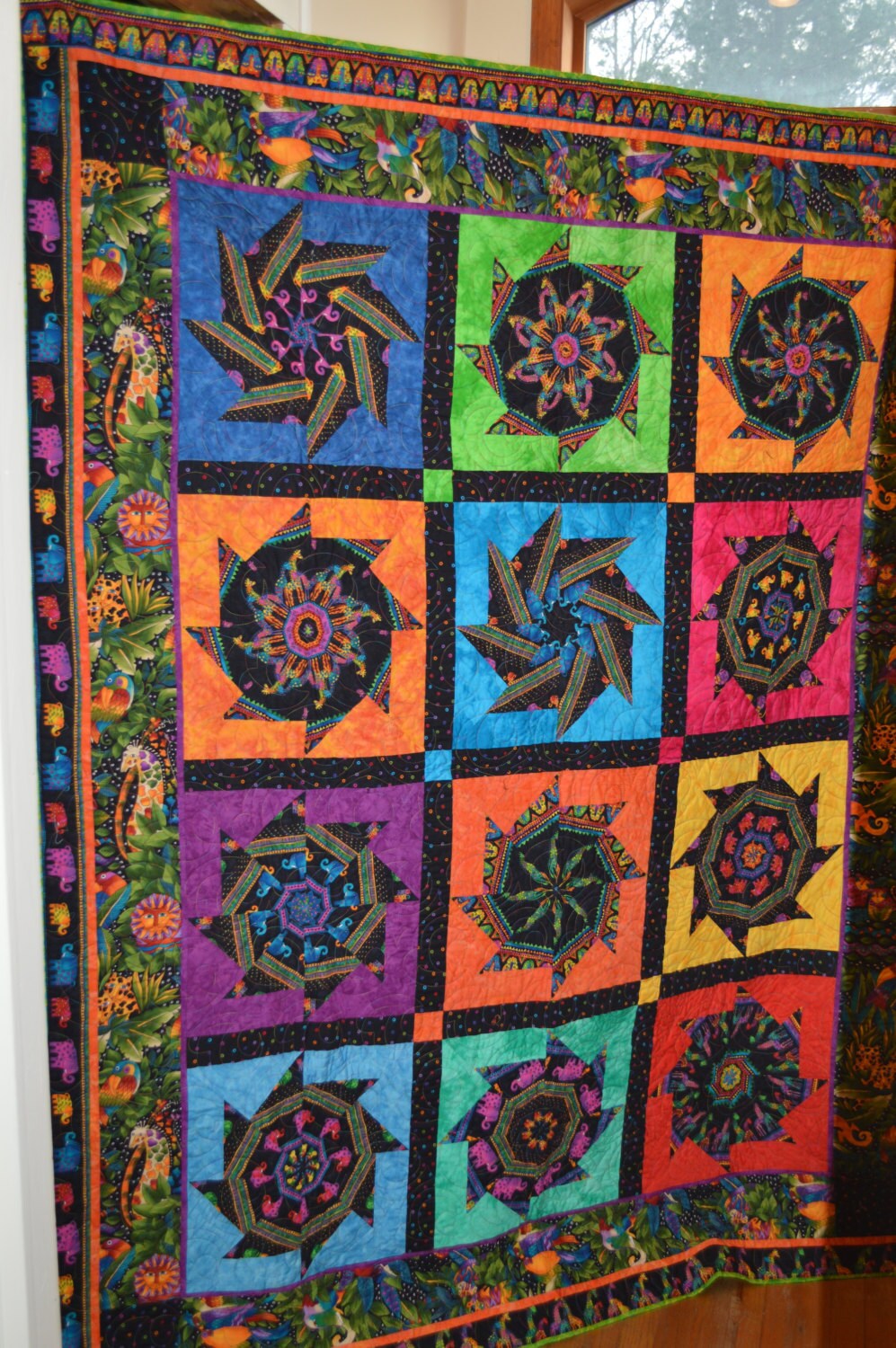suggested colors for kaleidoscope quilt