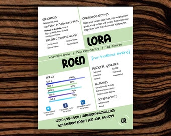Sale! Fresh Graduate RESUME TEMPLATE, Instant Download, Microsoft Word, Resume & Cover Letter Word Template, Designed Resume, docx format