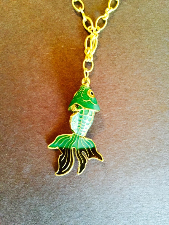 Koi necklace by RainyDayEmporium on Etsy