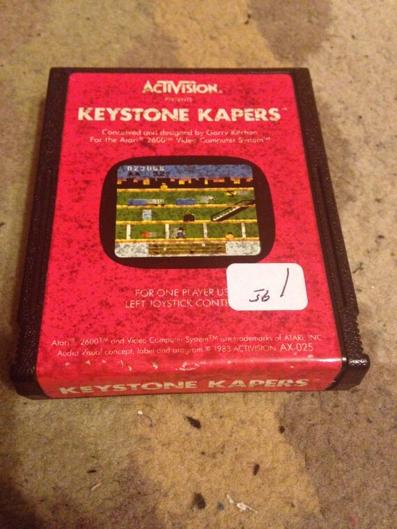 Keystone Kapers Atari 2600 Vintage Game. Works by CoastlineGames