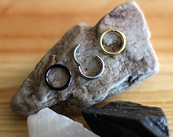 Seamless Septum Clicker Ring 14G 10mm or 8mm