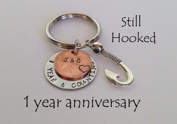 ... One Year Anniversary Gift, Gift For Men, Penny Keychain, Gift for Wife