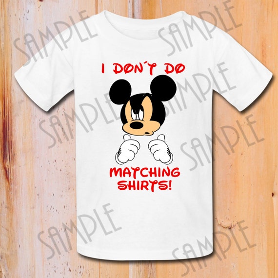 T-shirt Disney Mickey Mouse Iron On Transfer Printable digital