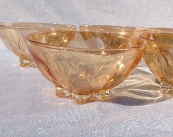 Peach colored glass | Etsy