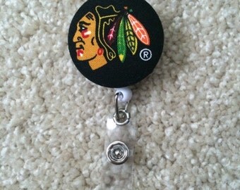 Chicago Blackhawks Badge Reel ID Holder