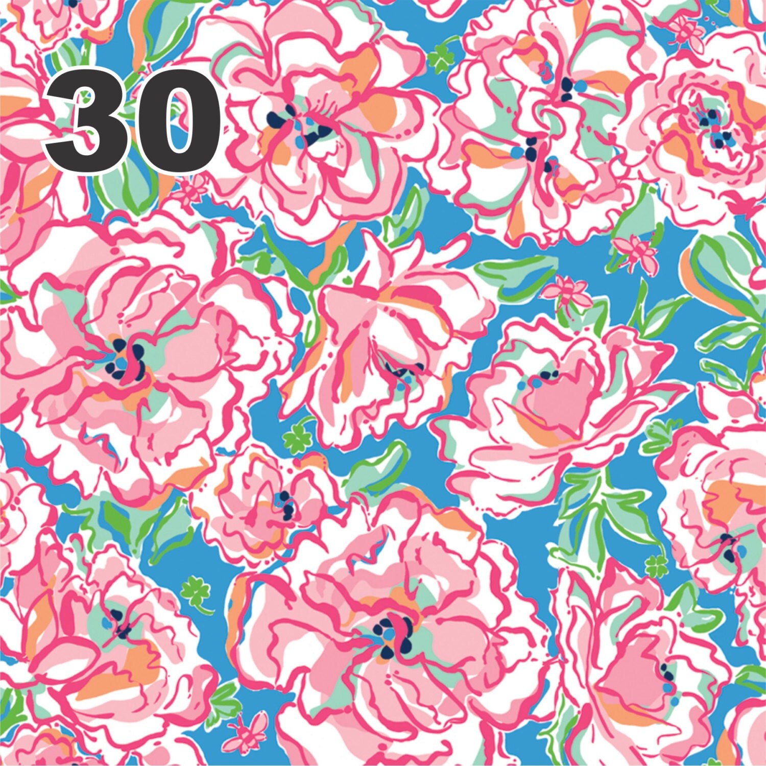 lilly pulitzer inspired heat transfer vinyl