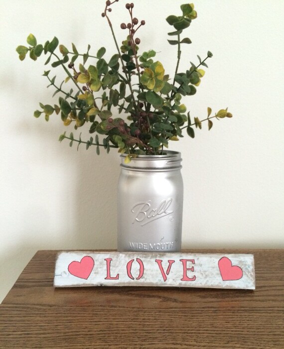 Items similar to Love plaque, love wall hanging, love painted sign