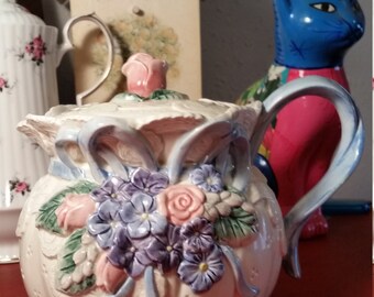 Vintage fitz and floyd teapot – Etsy