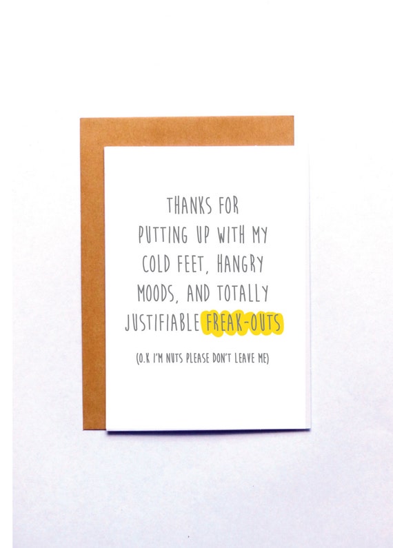 birthday card boyfriend funny birthday card by BeccyKittyDesigns